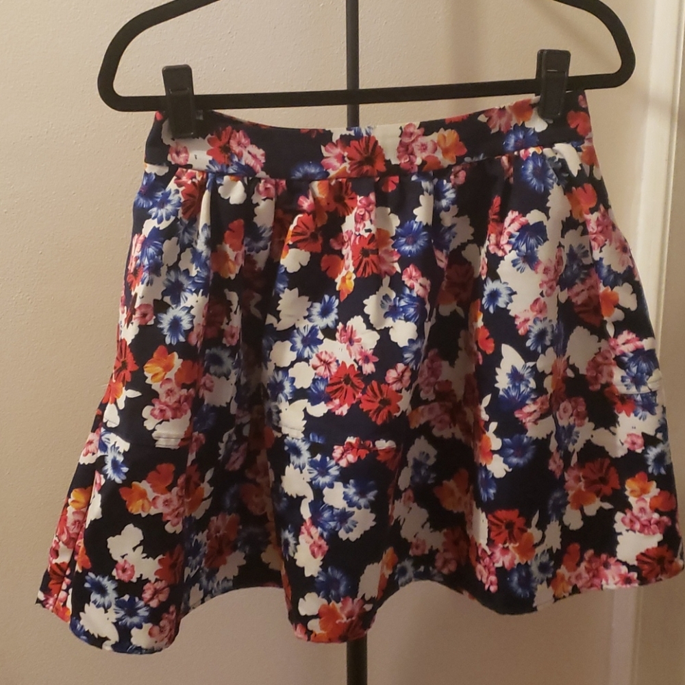 Express Floral Circle Skirt